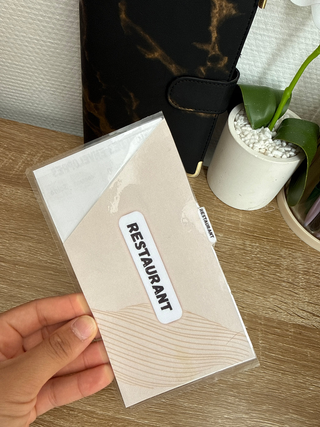 Enveloppes portefeuille personnalisée