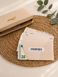 Pack 8 Enveloppes portefeuille beige